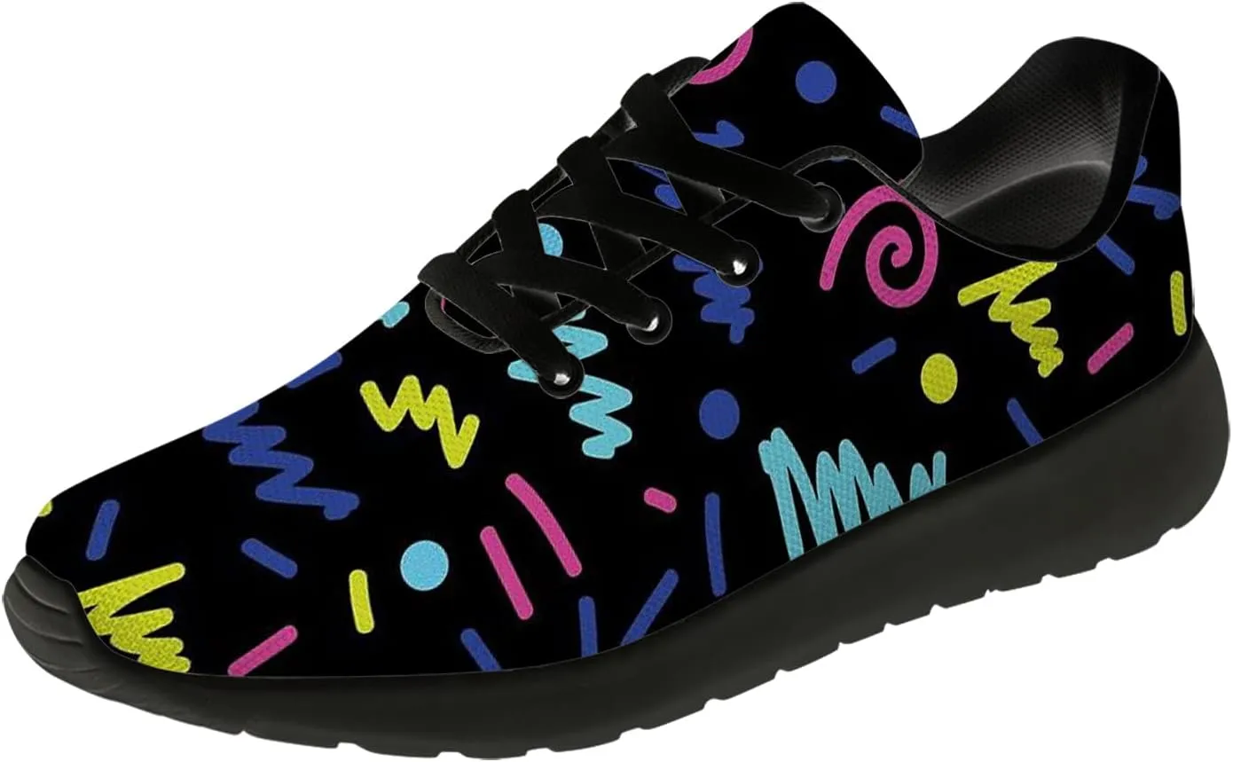 80s 90s Shoes Womens Mens Running Shoes Ultra Lightweight Athletic Sneakers Tennis Walking Shoes Gifts for Her,Him