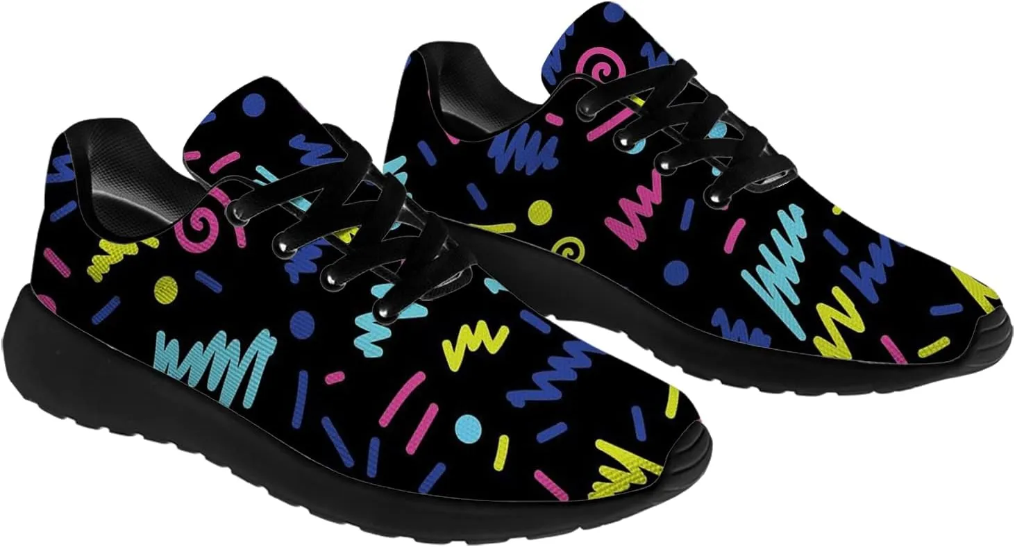 80s 90s Shoes Womens Mens Running Shoes Ultra Lightweight Athletic Sneakers Tennis Walking Shoes Gifts for Her,Him