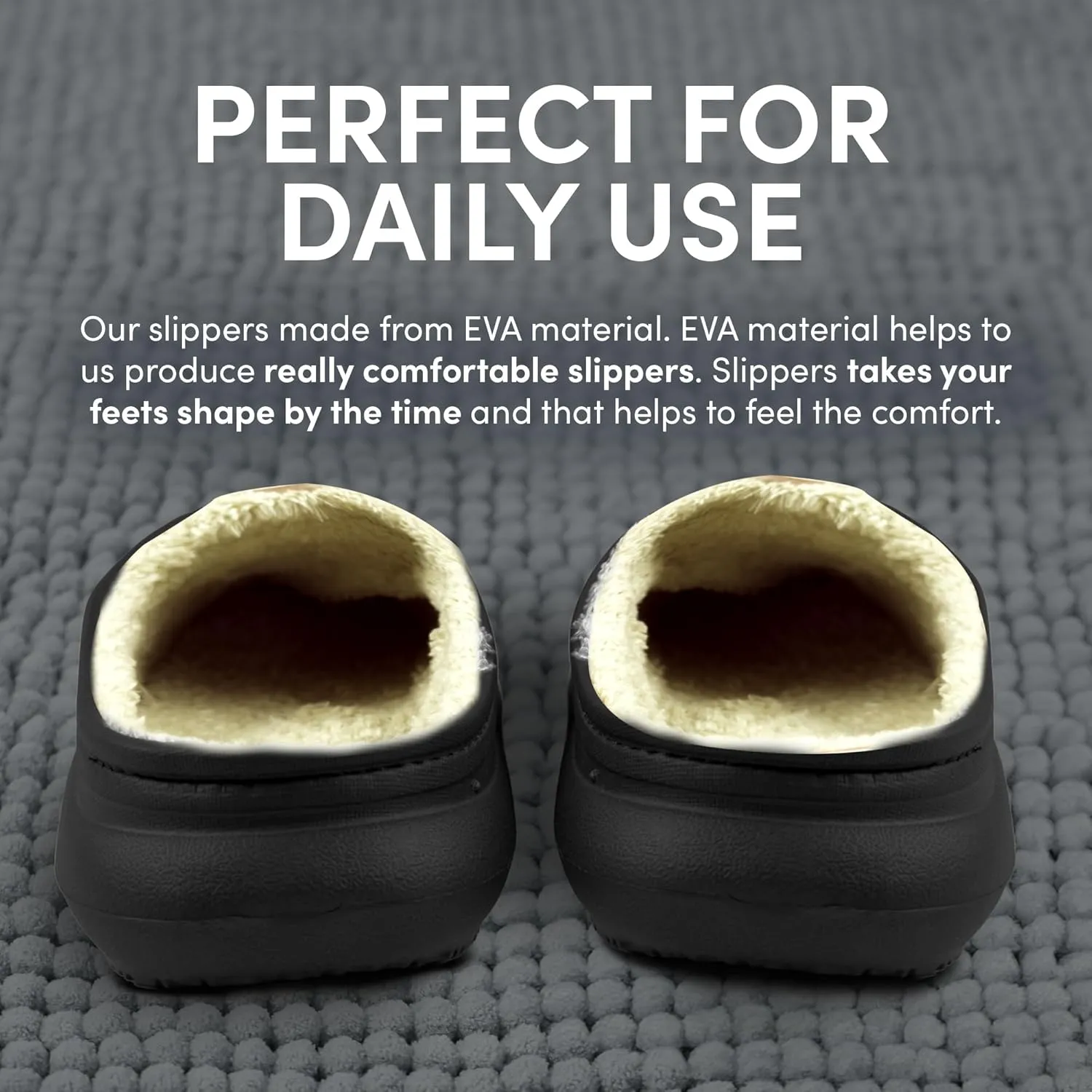 Ares Slippers - Flexible and Waterproof Eva Cloud Slippers, Non-Slip Comfy Pillow Sandals with Plush Lining