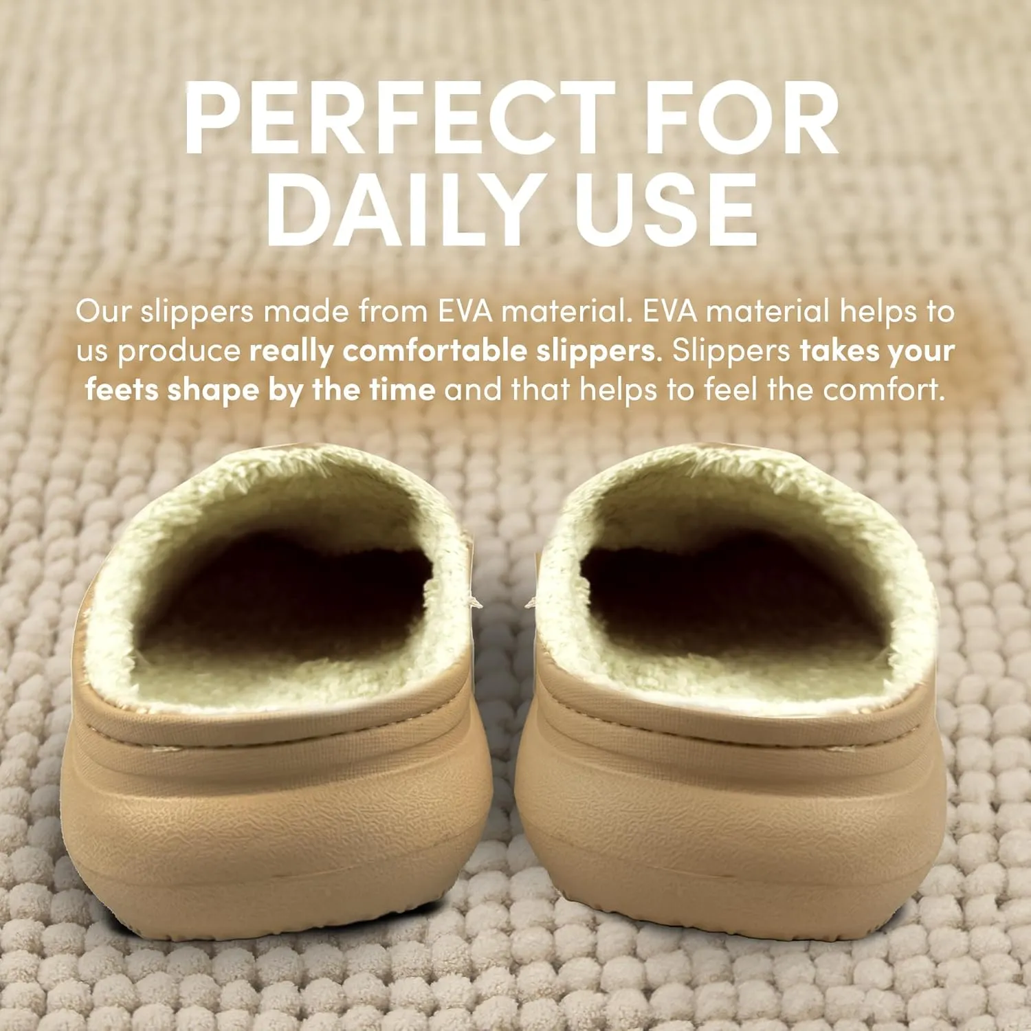 Ares Slippers - Flexible and Waterproof Eva Cloud Slippers, Non-Slip Comfy Pillow Sandals with Plush Lining