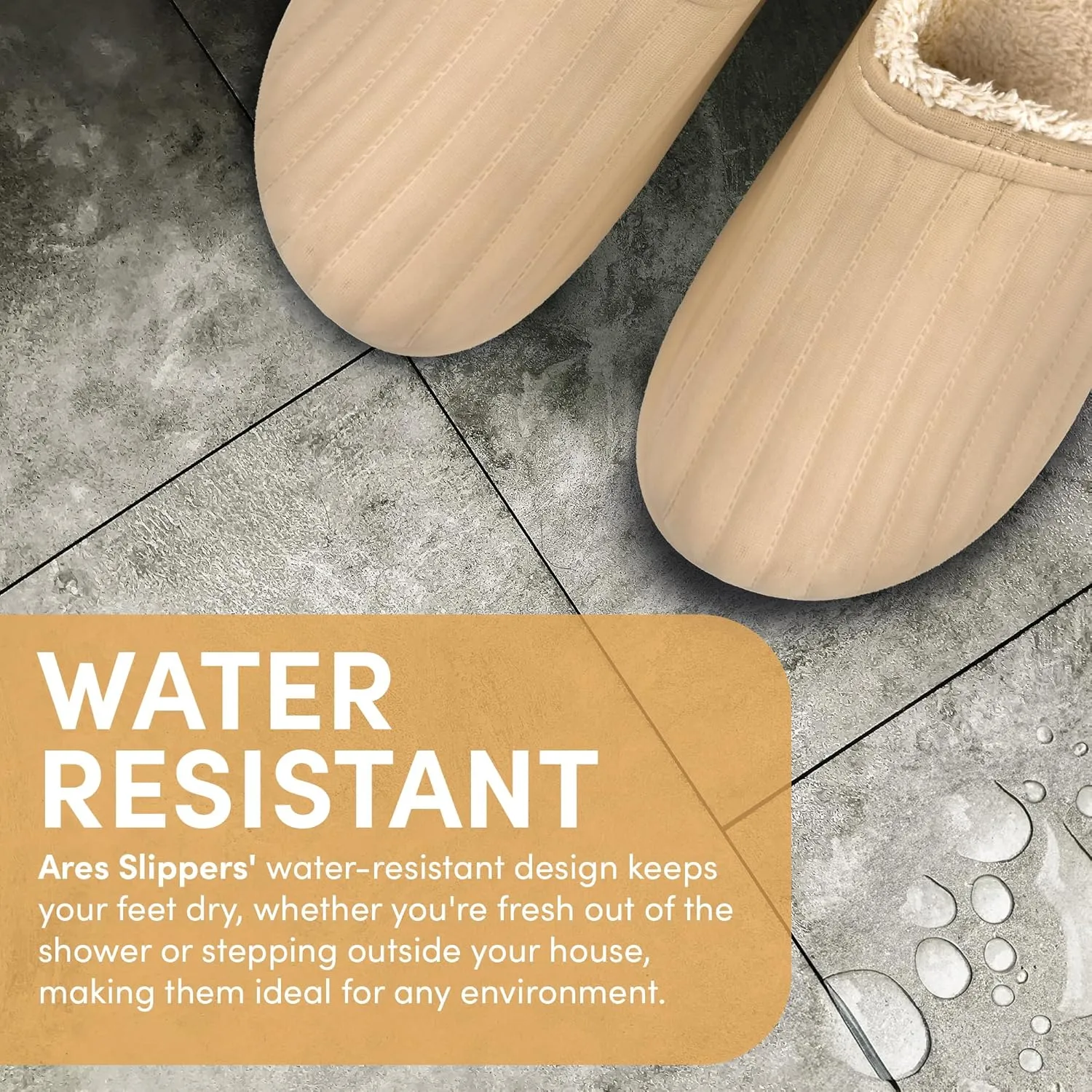 Ares Slippers - Flexible and Waterproof Eva Cloud Slippers, Non-Slip Comfy Pillow Sandals with Plush Lining