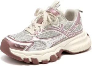 BEAU TODAY Walking Sneakers for Women Fashion Walking Shoes Chunky Platform Sneakers for Women Comfortable Lightweight Running Tennis Shoes Casual Athletic Gym Workout Shoes