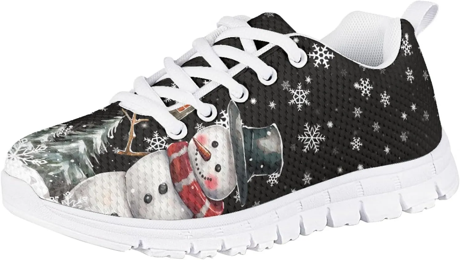 Bengbobar Boys Christmas Sneakers Lightweight Breathable Walking Shoes Kids Most Comfortable Casual Playing Sports Shoes