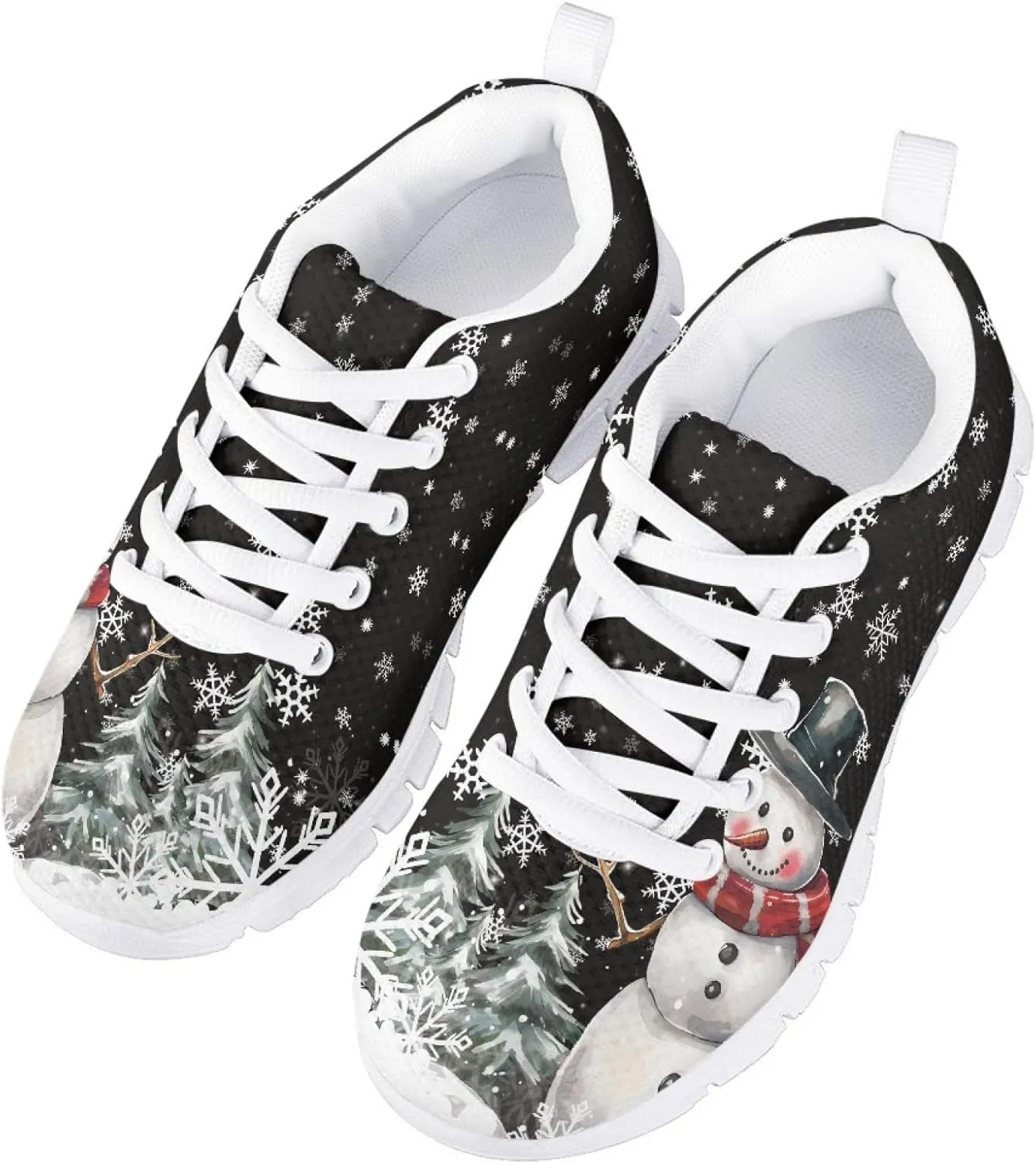 Bengbobar Boys Christmas Sneakers Lightweight Breathable Walking Shoes Kids Most Comfortable Casual Playing Sports Shoes