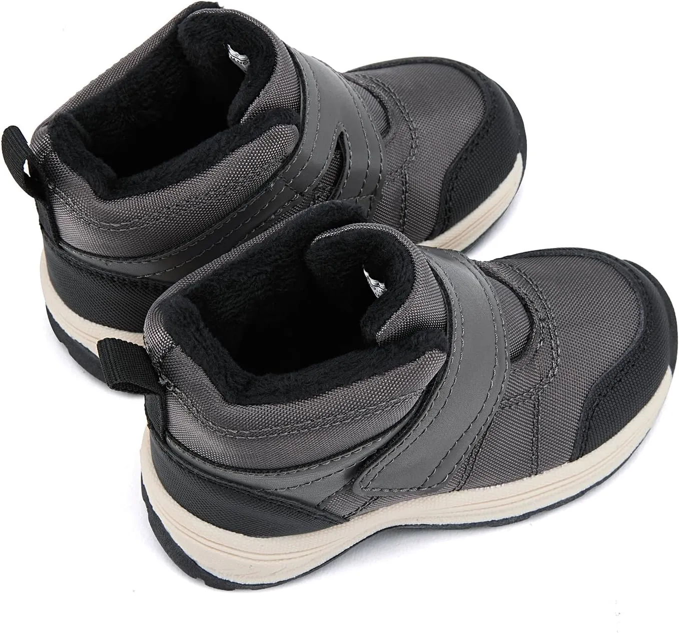 BMCiTYBM Toddler Winter Hikking Boots Boys Girls Waterproof Snow Shoes Nonslip Lightweight High Top Outdoor Sneakers for Cold Weather