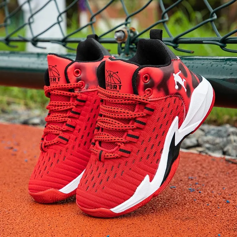 Boys and Kids Basketball Shoes Lightweight Fashion Sneakers
