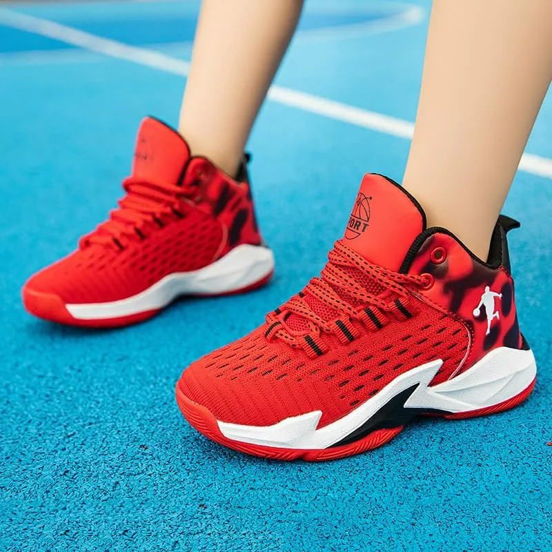 Boys and Kids Basketball Shoes Lightweight Fashion Sneakers