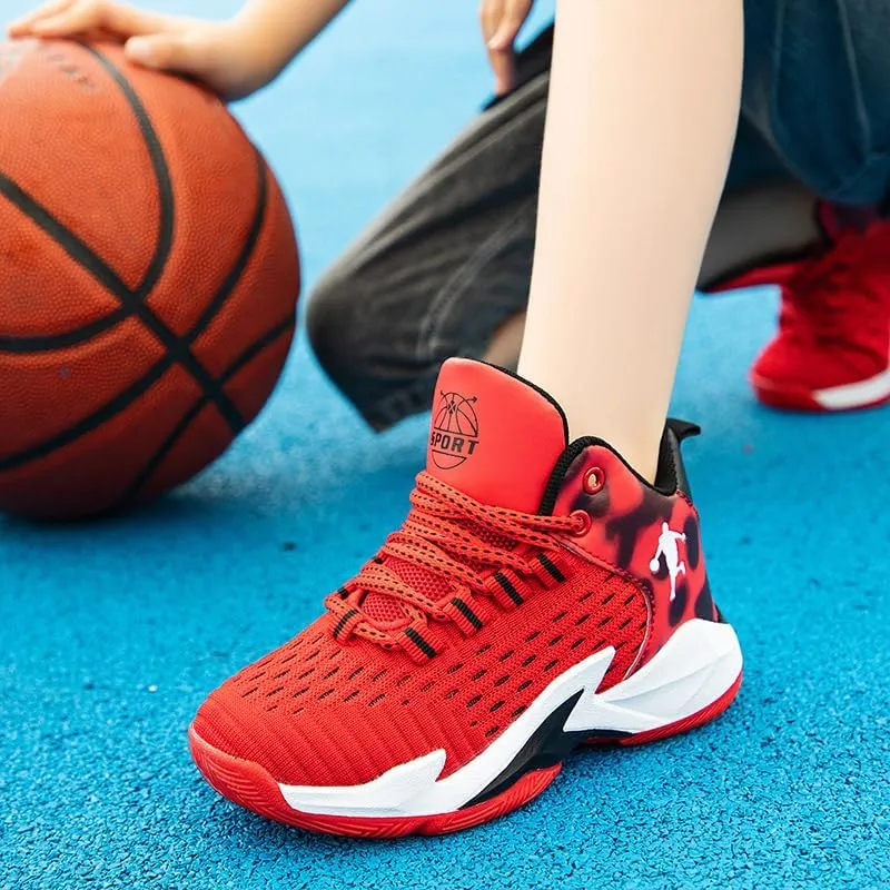 Boys and Kids Basketball Shoes Lightweight Fashion Sneakers