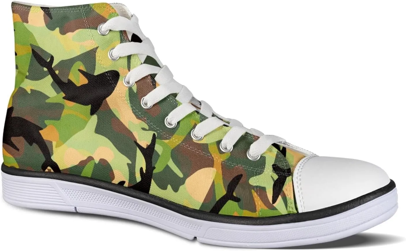 Canvas Shoes for Women Lightweight High Top Sneakers Teens Girls Cute Printed Lace Up Casual Classic Walking Shoes