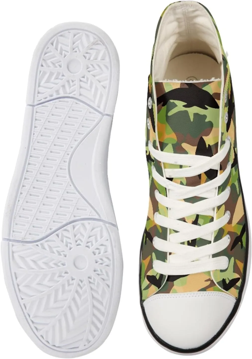 Canvas Shoes for Women Lightweight High Top Sneakers Teens Girls Cute Printed Lace Up Casual Classic Walking Shoes