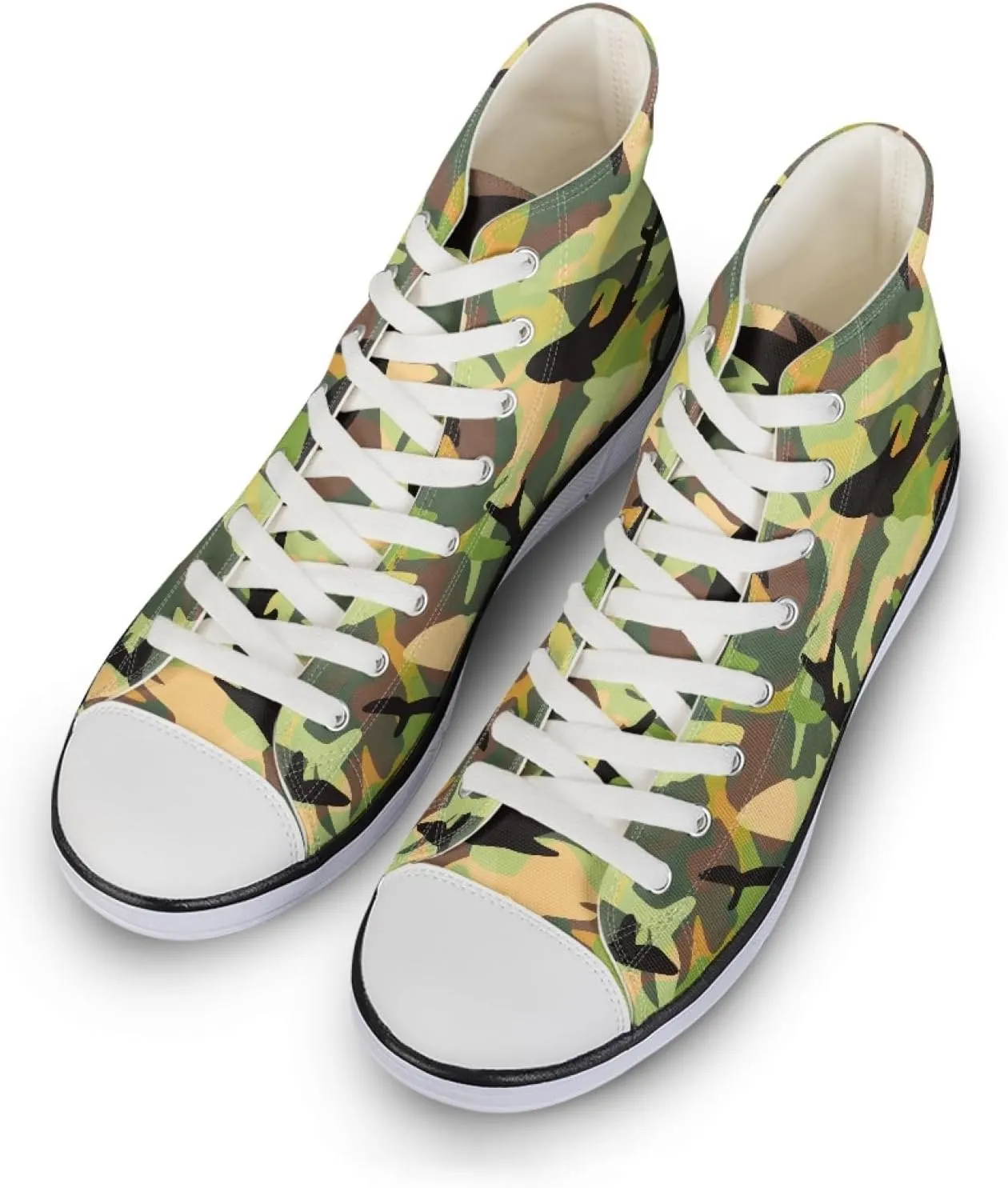Canvas Shoes for Women Lightweight High Top Sneakers Teens Girls Cute Printed Lace Up Casual Classic Walking Shoes