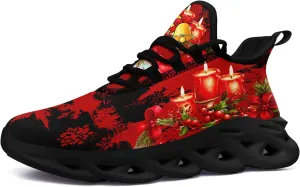 Christmas Running Shoes for Men Women – Holiday Festive Design, Comfortable Lightweight Tennis Shoes Mesh Walking Sneaker