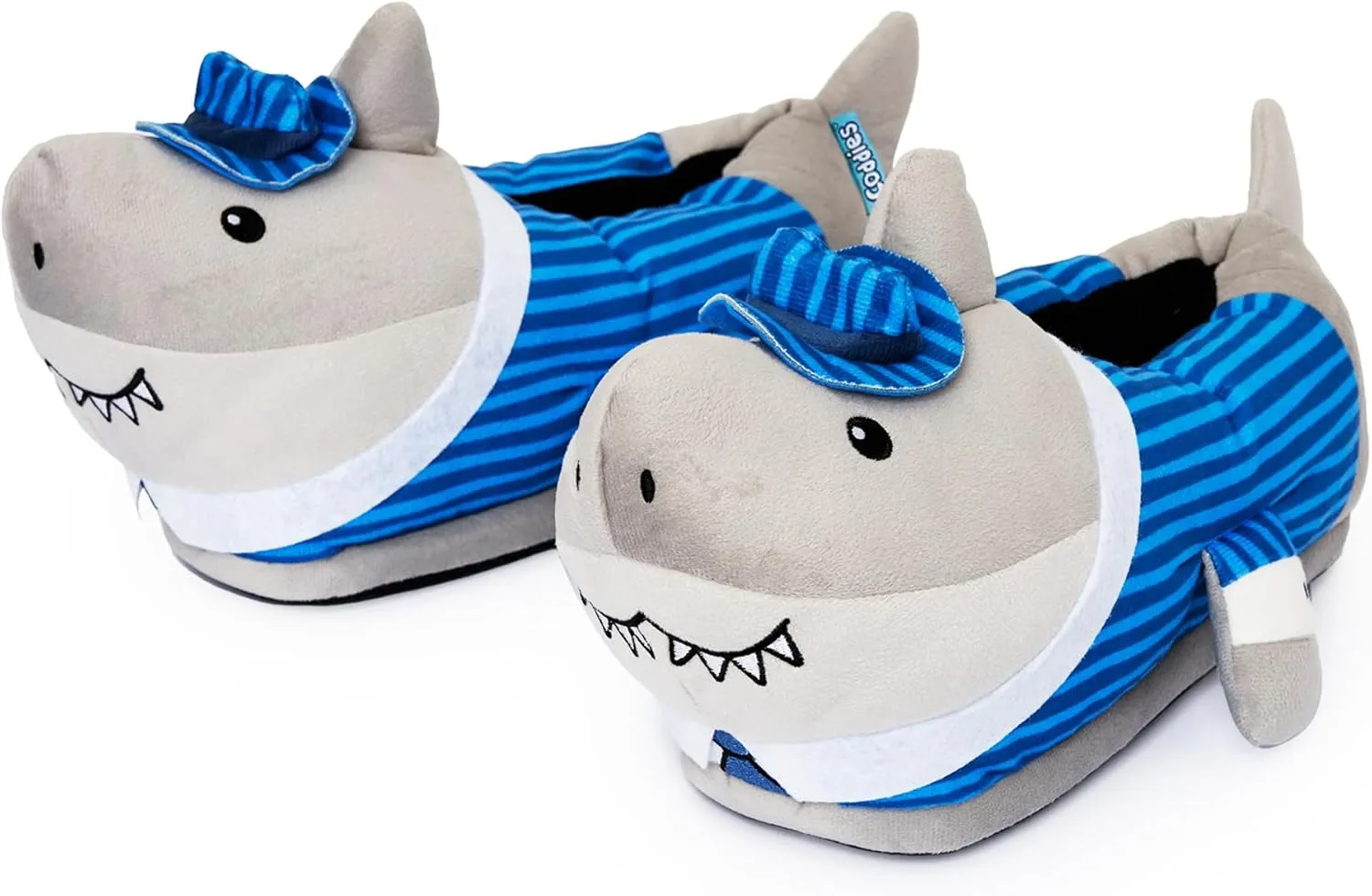 Coddies Business Shark Slippers - Funny Slippers - Plush Fish Sandals - Cloud Shark Slides for Women, Men & Kids