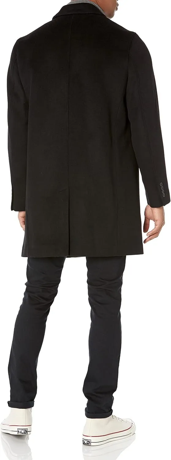Cole Haan mens Wool Plus Topper Button Front Coat
