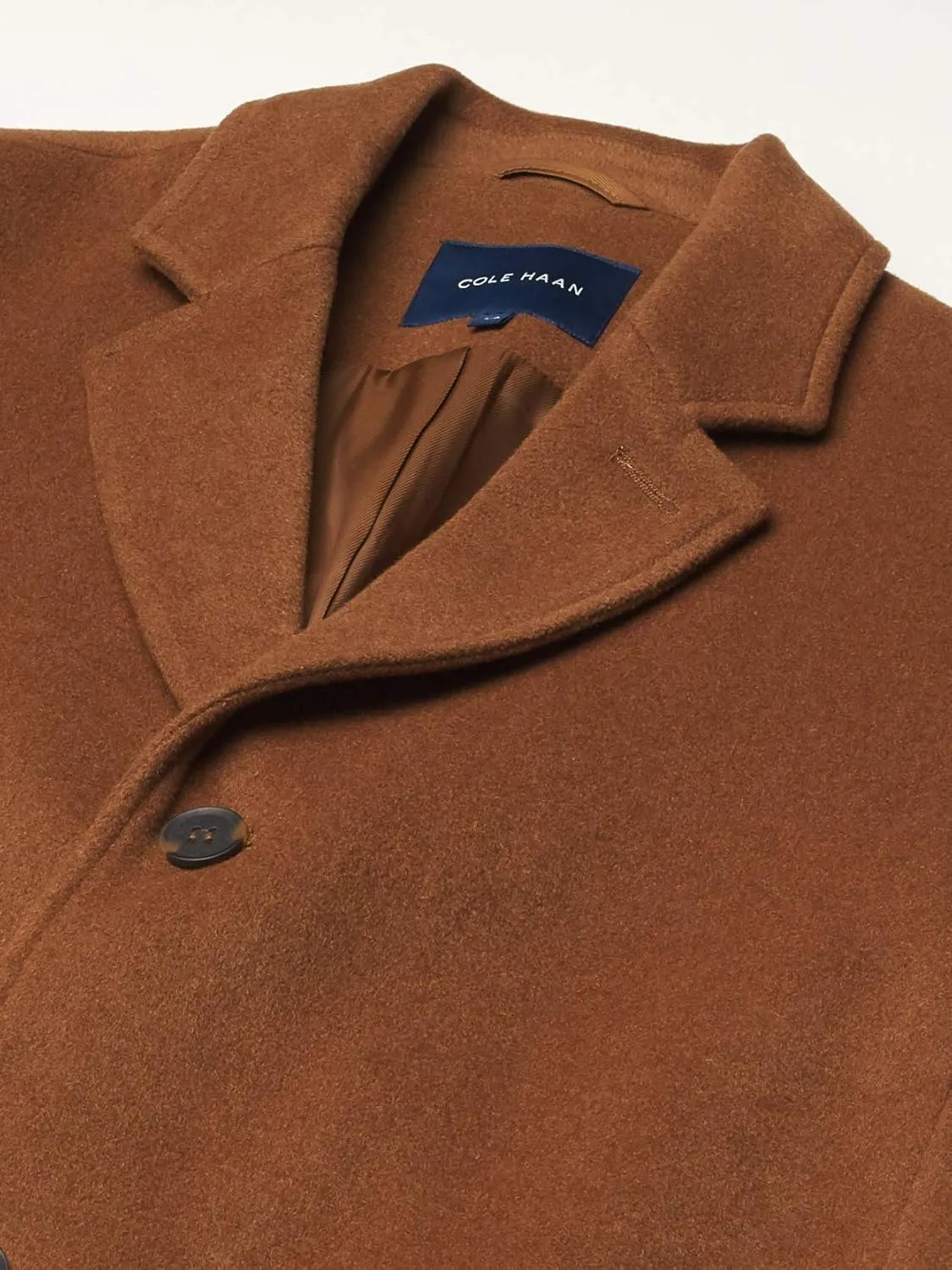 Cole Haan mens Wool Plus Topper Button Front Coat
