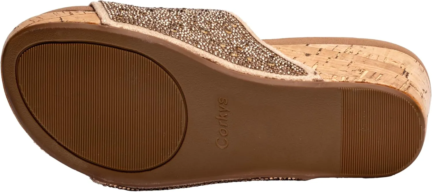 Corkys Footwear Sunlight Women's 3in Rhinestone Wedge