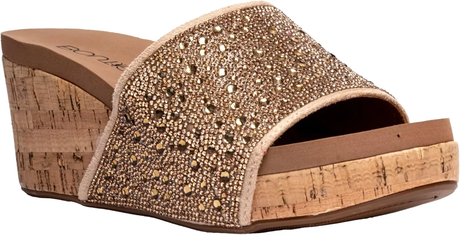 Corkys Footwear Sunlight Women's 3in Rhinestone Wedge