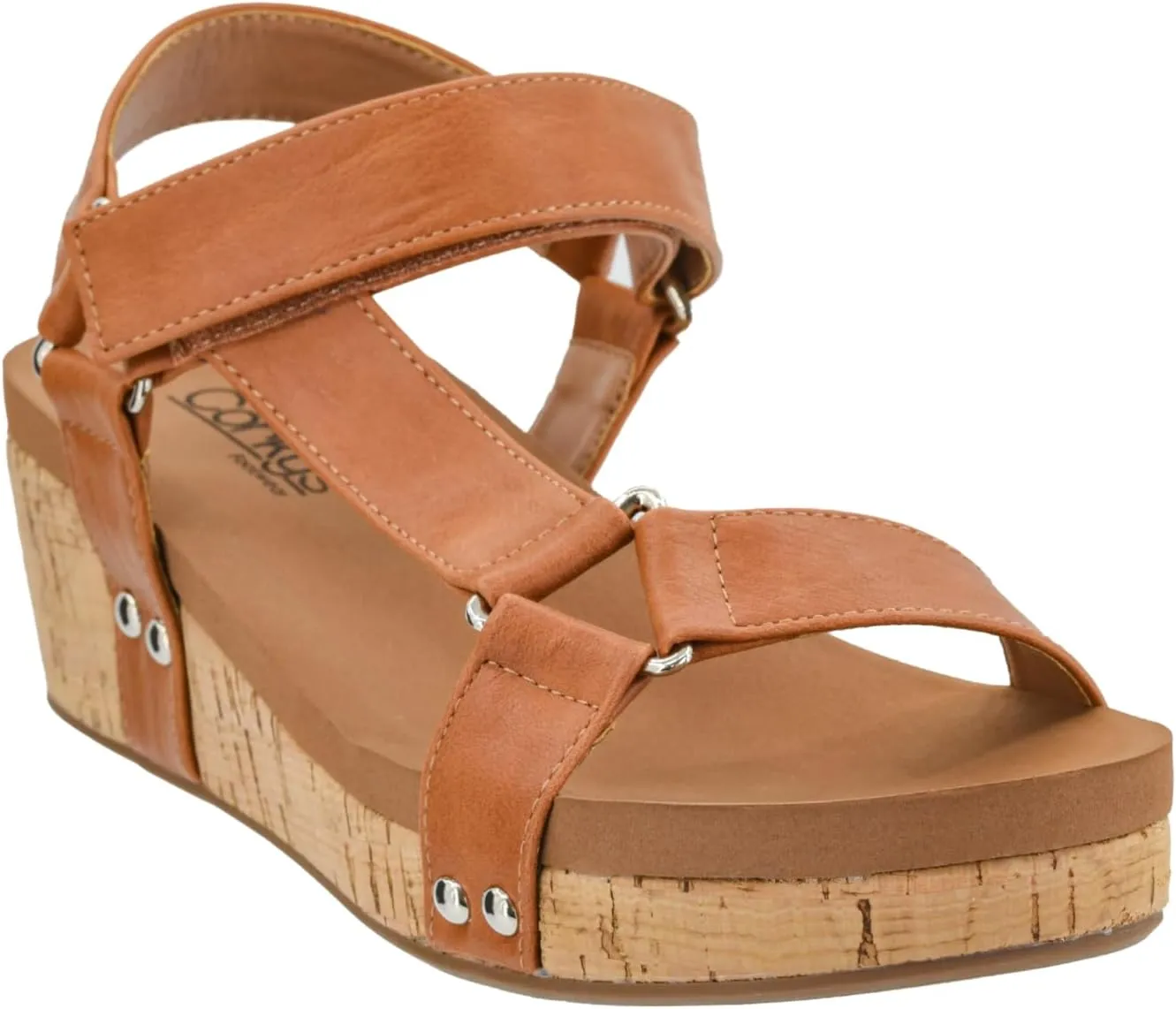 Corkys Footwear Women's Dont Tempt Me Strappy 2-Inch Wedge - Featuring Adjustable Comfort Straps, Soft Plush Cushioned Soles for Blissful Steps and All Day Wear