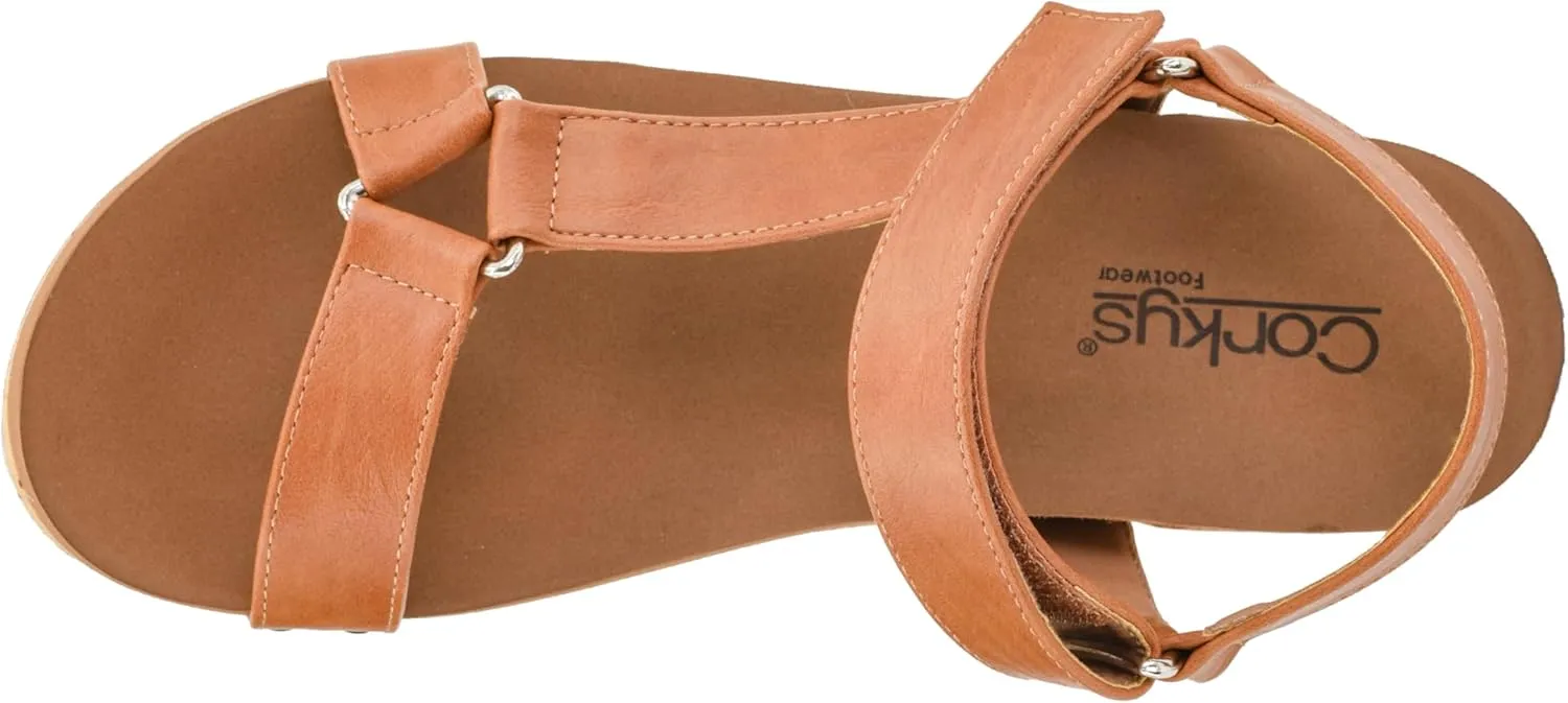 Corkys Footwear Women's Dont Tempt Me Strappy 2-Inch Wedge - Featuring Adjustable Comfort Straps, Soft Plush Cushioned Soles for Blissful Steps and All Day Wear