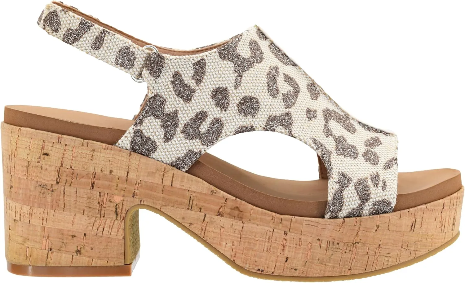 Corkys Footwear Women's Miss Carley Platform Sandal, 3 Inch Heel, Trendy And Comfortable Peep Toe with Adjustable Hook and Loop Strap, Year Round Wear