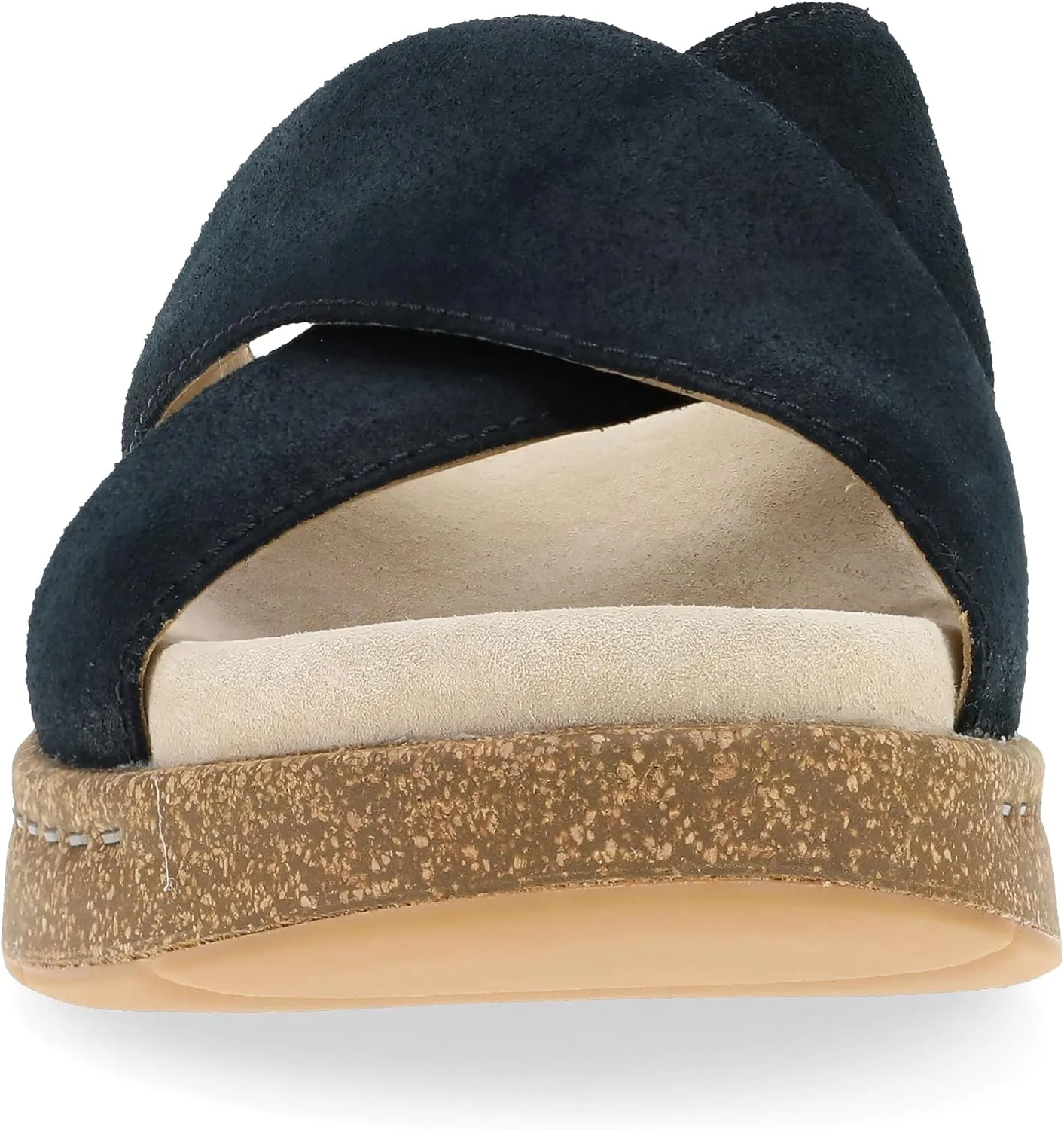 Dansko Bridget Platform Slide Sandal for Women - Memory Foam and Suede Wrapped Footbed for an Extra Plush Comfort and Support