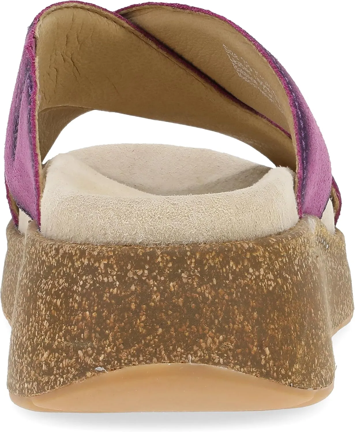 Dansko Bridget Platform Slide Sandal for Women - Memory Foam and Suede Wrapped Footbed for an Extra Plush Comfort and Support