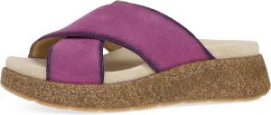 Dansko Bridget Platform Slide Sandal for Women - Memory Foam and Suede Wrapped Footbed for an Extra Plush Comfort and Support