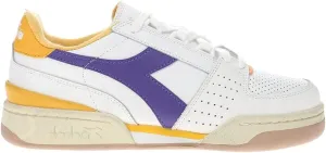 Diadora Mens Davis Leather Lace Up Sneakers Shoes Casual - White