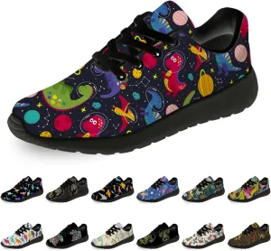Dinosaur Shoes for Women Men Running Shoes Womens Mens Walking Tennis Sneakers Dino Shoes Gifts for Boy Girl