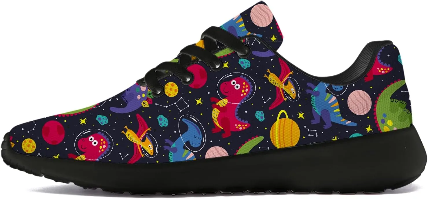 Dinosaur Shoes for Women Men Running Shoes Womens Mens Walking Tennis Sneakers Dino Shoes Gifts for Boy Girl