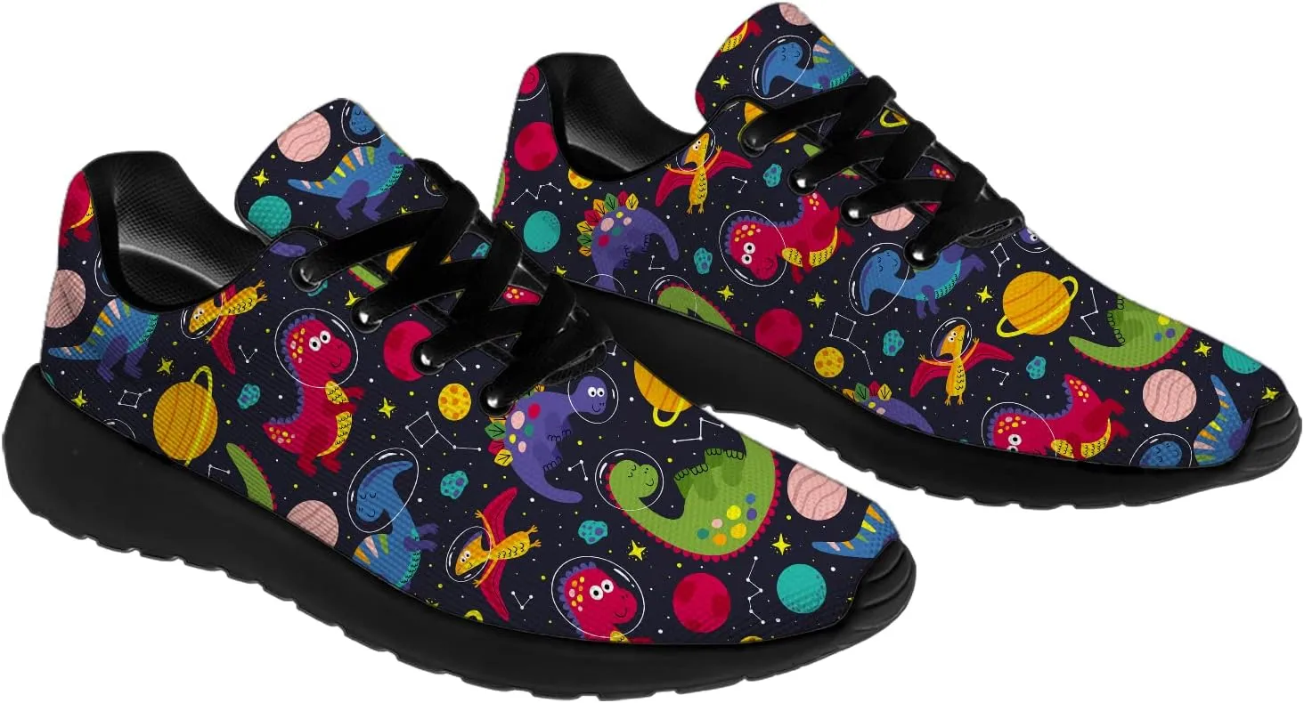 Dinosaur Shoes for Women Men Running Shoes Womens Mens Walking Tennis Sneakers Dino Shoes Gifts for Boy Girl