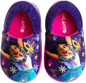 Disney Princesses Encanto Little Mermaid Slippers for Girls - Kids House Shoes Soft Plush Warm Comfy Sandals (Toddler sizes 5-10 / Little Kid sizes 11-12)