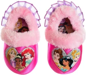 Disney Princesses Encanto Little Mermaid Slippers for Girls - Kids House Shoes Soft Plush Warm Comfy Sandals (Toddler sizes 5-10 / Little Kid sizes 11-12)