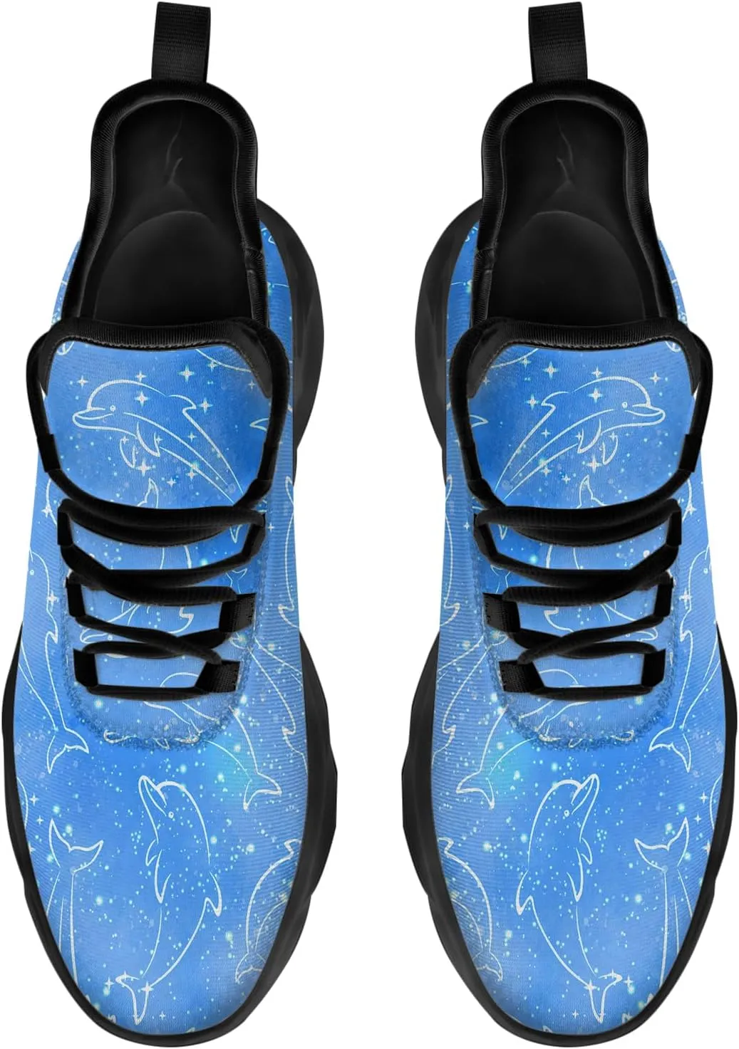 Dolphin Shoes for Women Men Road Running Walking Tennis Breathable Lightweight Sneakers Animal Shoes Gifts for Men Women