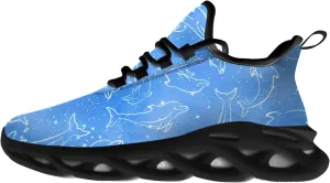 Dolphin Shoes for Women Men Road Running Walking Tennis Breathable Lightweight Sneakers Animal Shoes Gifts for Men Women