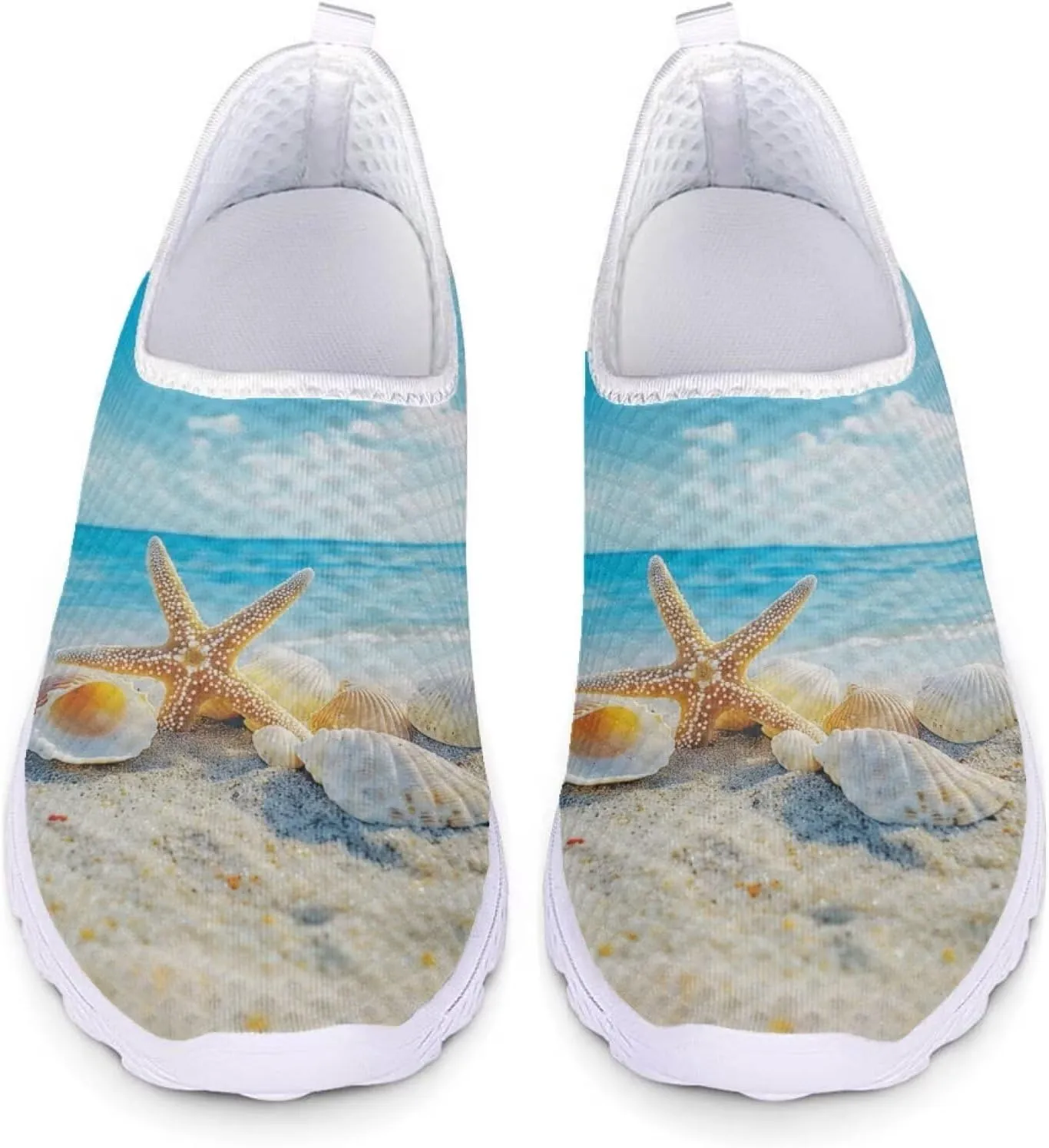 Forchrinse Floral Corgi Print Women’s Men’s Slip on Shoes Soft Mesh Walking Sneakers Sport Causal Travel Shoes Breathable