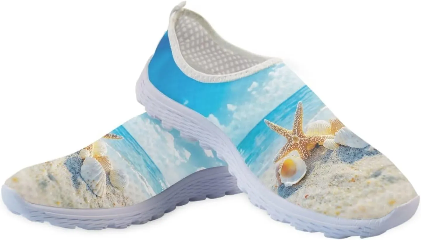 Forchrinse Floral Corgi Print Women’s Men’s Slip on Shoes Soft Mesh Walking Sneakers Sport Causal Travel Shoes Breathable
