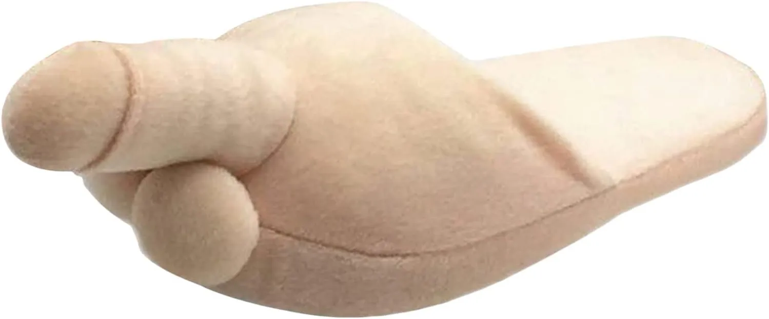 Funny Slipper for Women Men Dick Slippers Soft Plush Non-Slip Novelty Slippers Adult Home Slipper