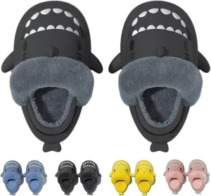 Giltpeak Sharklas Originales Kids Polares, Detachable Soft-Soled Warm Non-Slip Slippers Shark Slides Cloud Shower Sandals