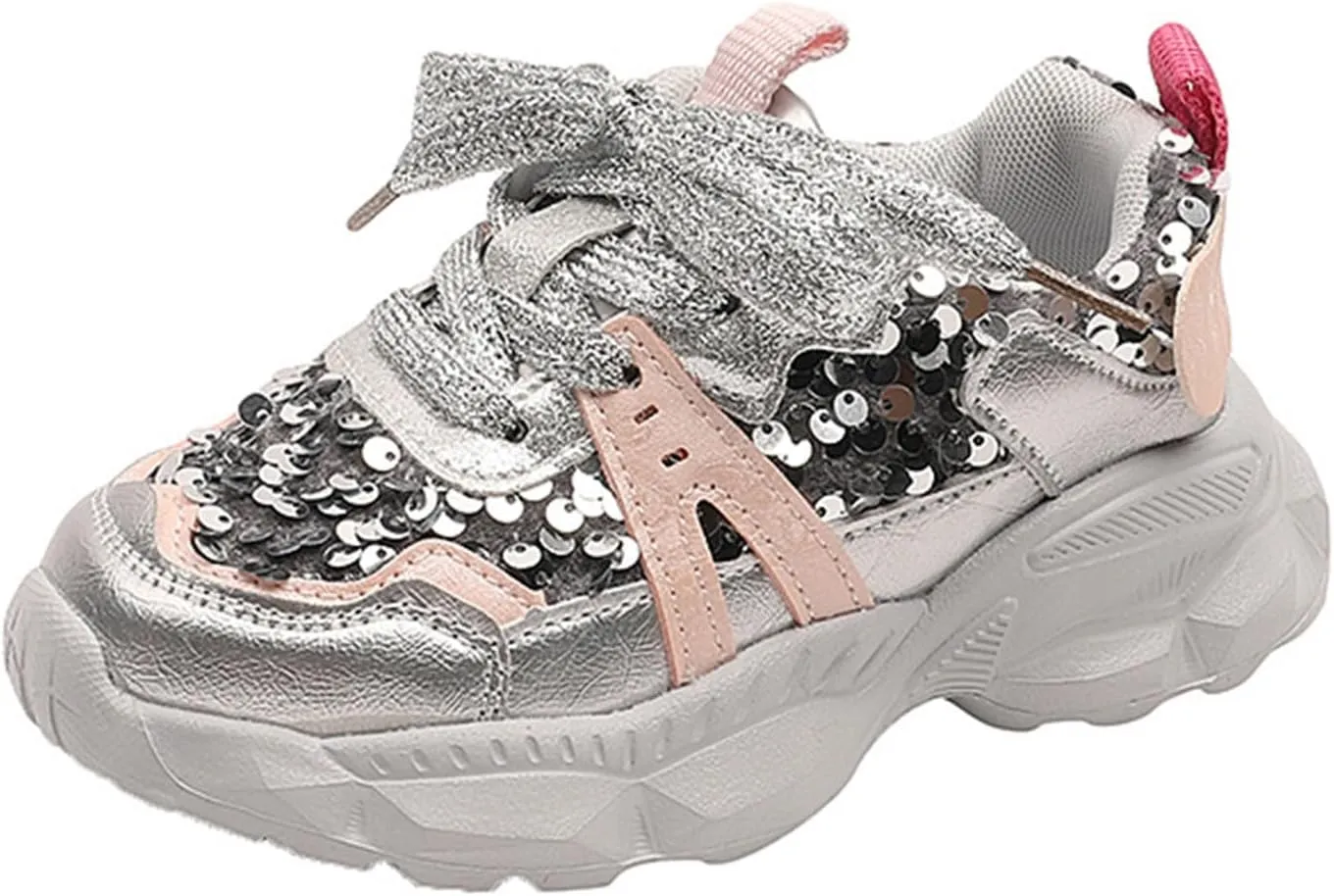 Girls Boys Lightweight Sneakers Baby Kids Lace-Up Tennis Running Shoes Breathable Walking Shoes for Little Kid/Big Kid
