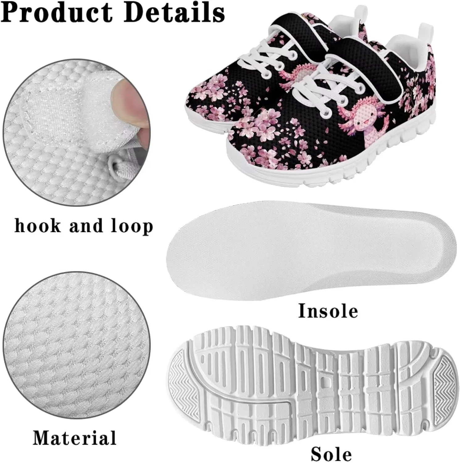 Girls Shoes Kids Slip On Sneakers Lightweight Summer Athletic Non-Slip