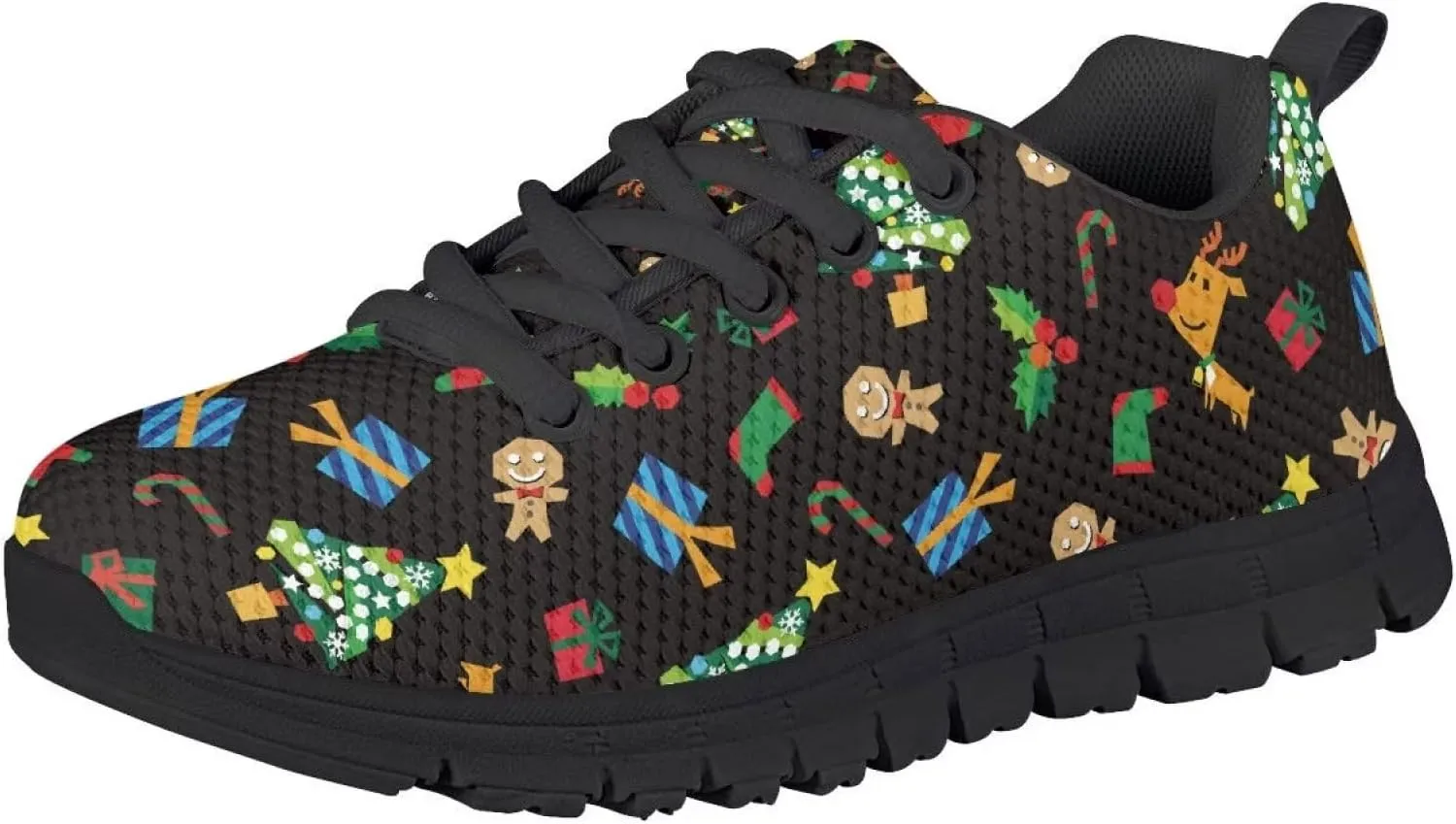 Gomyblomy Kids Running Shoes Boys Girls Tennis Shoes Lightweight Breathable Athletic Shoes Lace Up Flat Sneakers