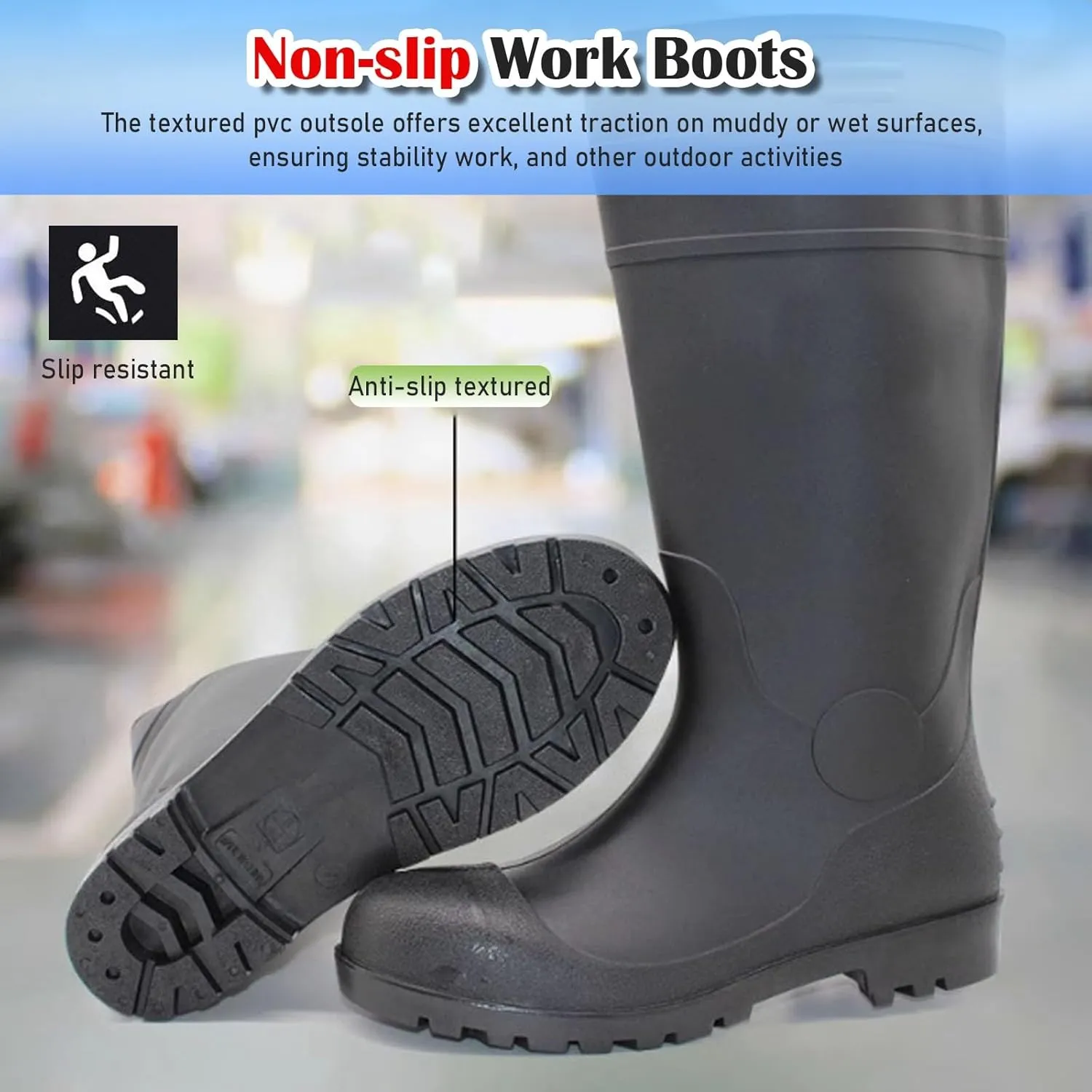 HAIXHX Puncture-Proof Tall Dielectric Boots, 20 KV Safety Aid Insulated Shoes for Electrical Work, Protective Safety Footwear for Worker Industrial Rescue(42)