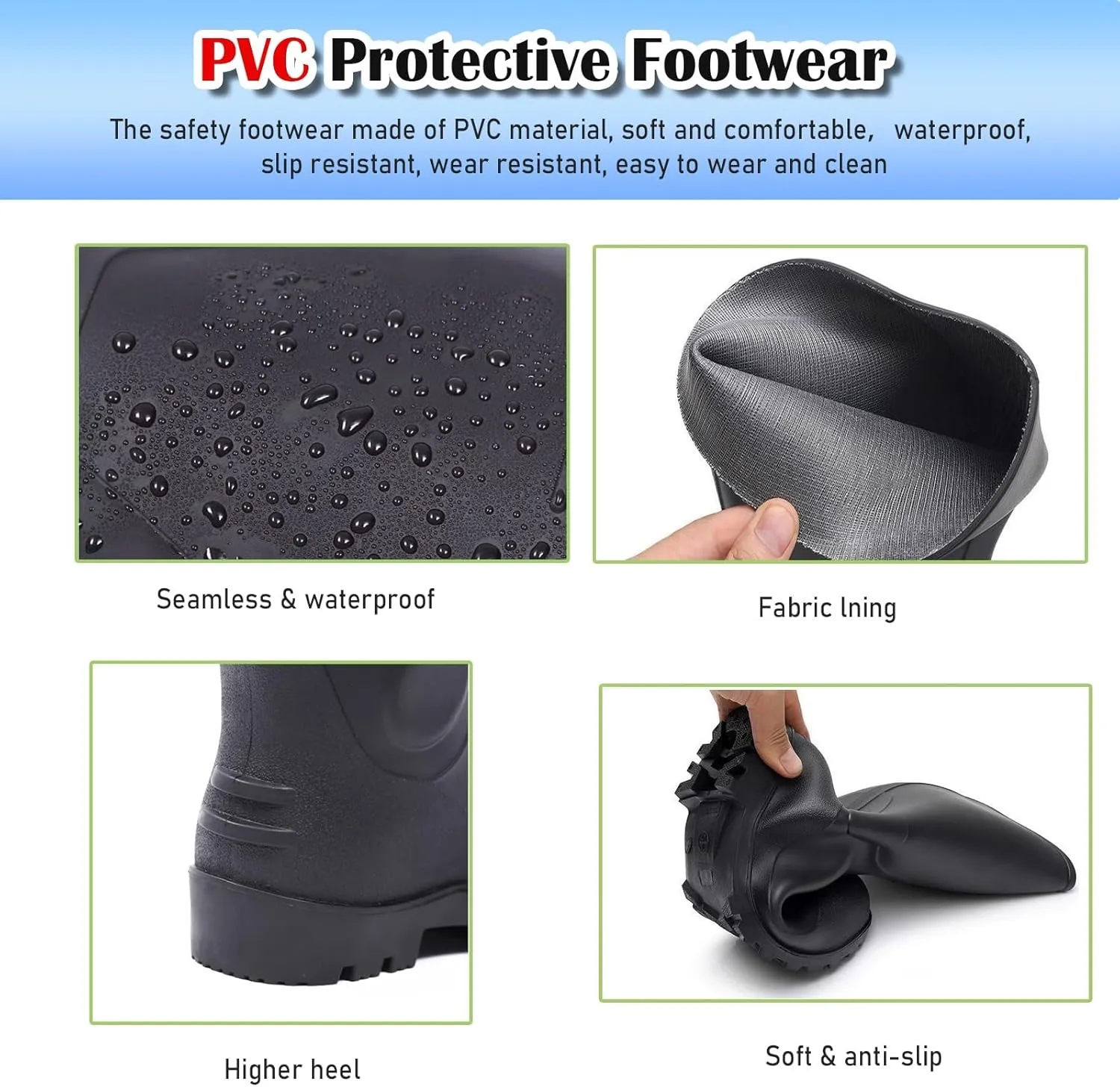 HAIXHX Puncture-Proof Tall Dielectric Boots, 20 KV Safety Aid Insulated Shoes for Electrical Work, Protective Safety Footwear for Worker Industrial Rescue(42)