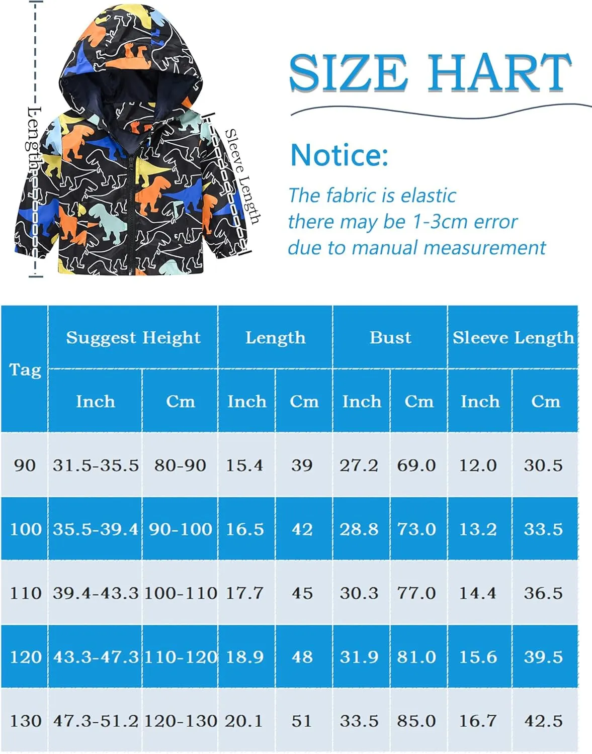 Happy Cherry Toddler Baby Casual Cartoon Prints Windbreaker Hoodie Coat Lightweight Casual Jacket 1-5T