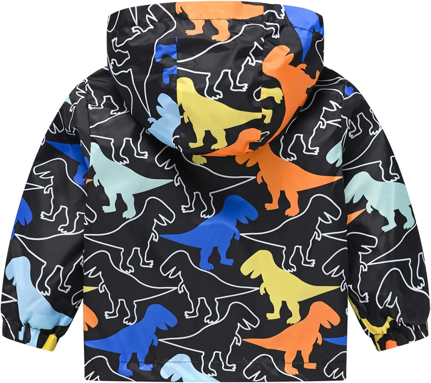 Happy Cherry Toddler Baby Casual Cartoon Prints Windbreaker Hoodie Coat Lightweight Casual Jacket 1-5T
