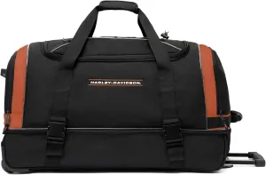 Harley-Davidson 29" Racing Super Wheeling Organizer Duffel Bag - Black/Rust