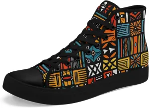 High Top Sneakers for Women Men Canvas Shoes Lightweight Printed Lace Up Fashion Casual Walking Shoes Street Footwear