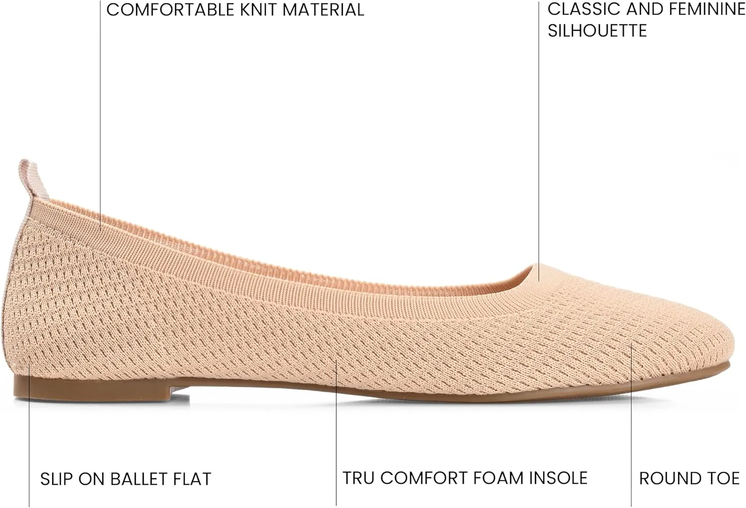 Journee Collection Women's Maryann Ballet Flat