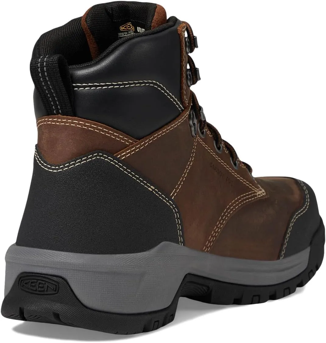 KEEN Utility Men's Evanston 6” Composite Toe Waterproof Internal Met Guard Work Boots